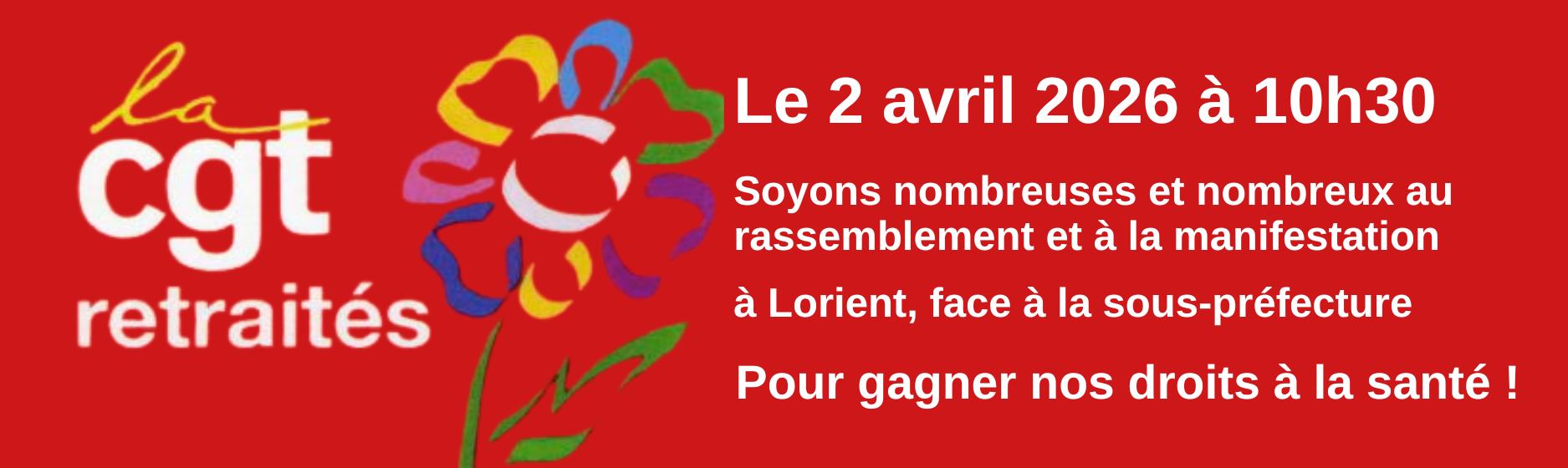 2 avril à Lorient : les retraité•es mobilisé•e•s pour leur santé !